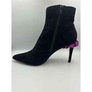 Betsey Johnson  7 Women's Toma Ankle Boot, Bootie,  Black, Stiletto, Pointy